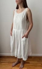 Ewa i Walla White Cotton Balloon Dress Size XS