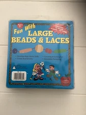 Pepperell Braiding Co Vintage Large Beads and Laces Children’s Learning Set NEW
