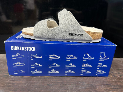 Birkenstock Unisex Arizona Rivet 1015411 Light Grey US Size  display picture 1