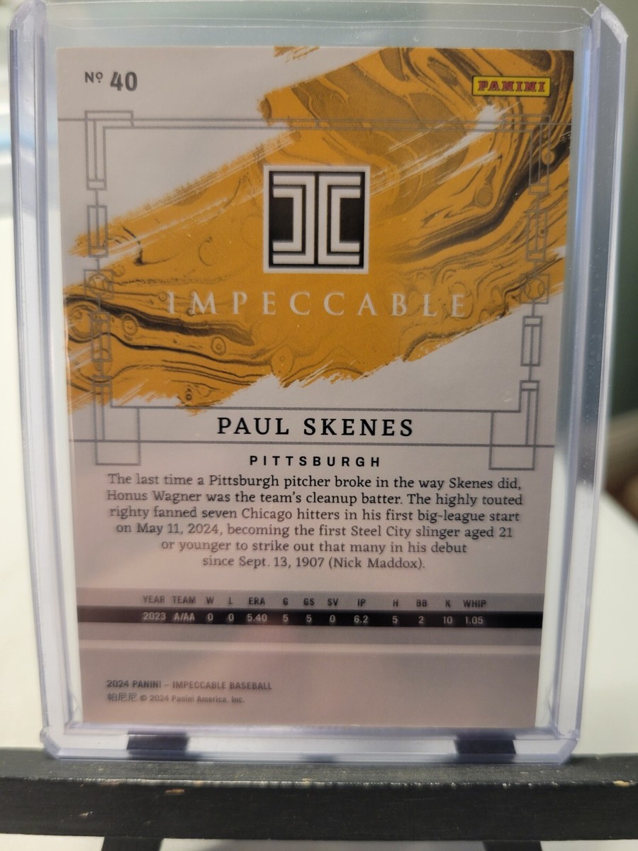 Paul Skenes ルーキーカード 限定130/150 Paul Skenes ルーキーカード 限定130/150 2024 Topps Pro Debut
