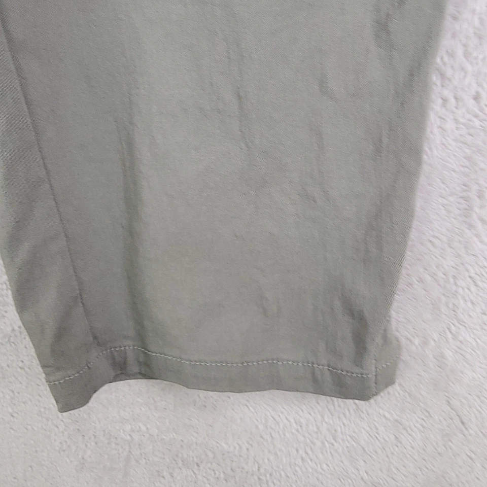 Ruby Rd Womens Gray Flat Front Capri Pants Mid Rise Straight Leg Size 10 - Image 4 of 4