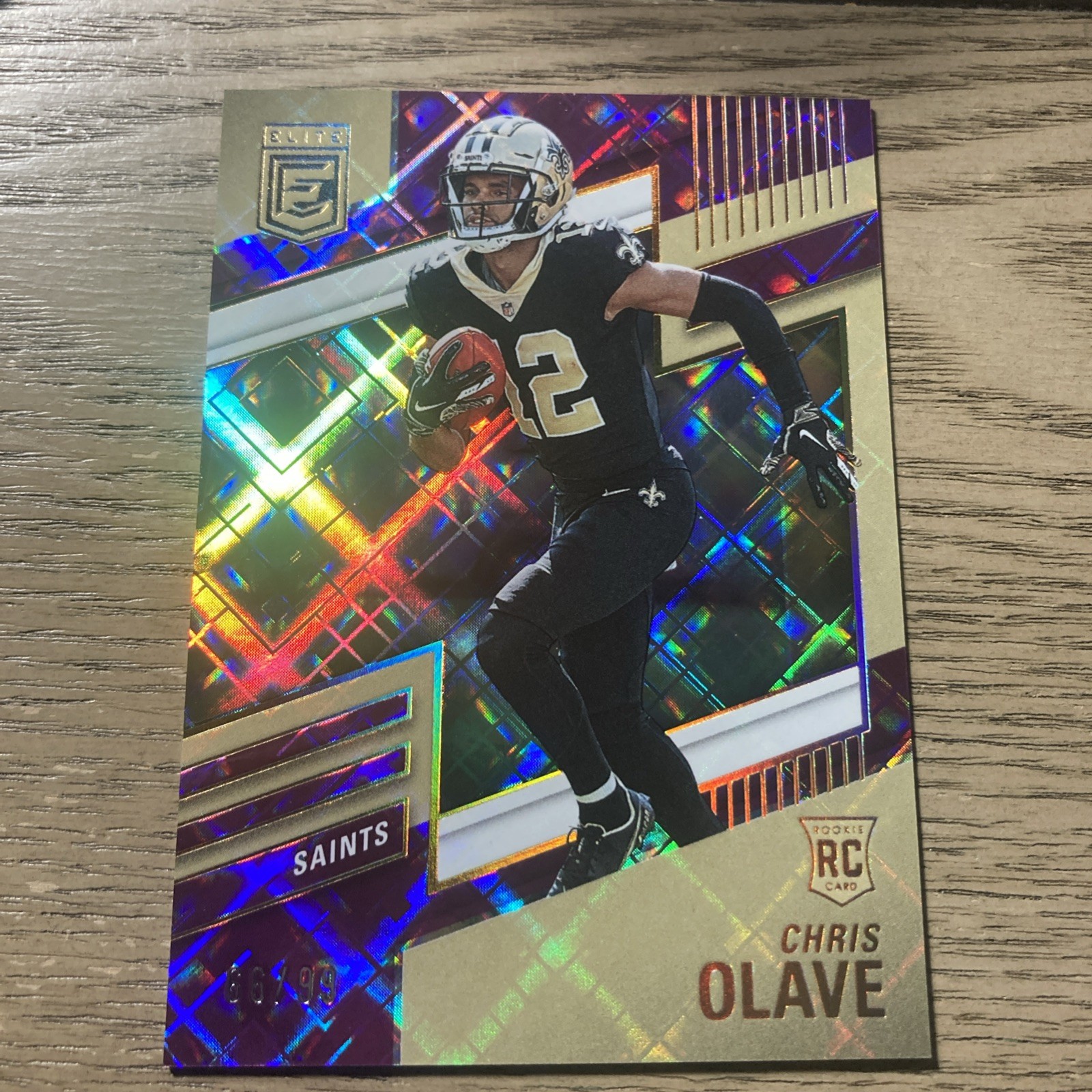 2022 Panini Donruss Elite - Rookies Chris Olave #122 Purple /99 (RC)