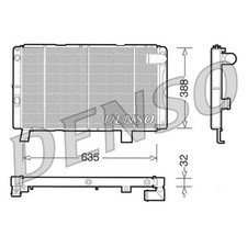 1X DENSO RADIATOR ENGINE COOLING FOR PEUGEOT 1300F5 NEW