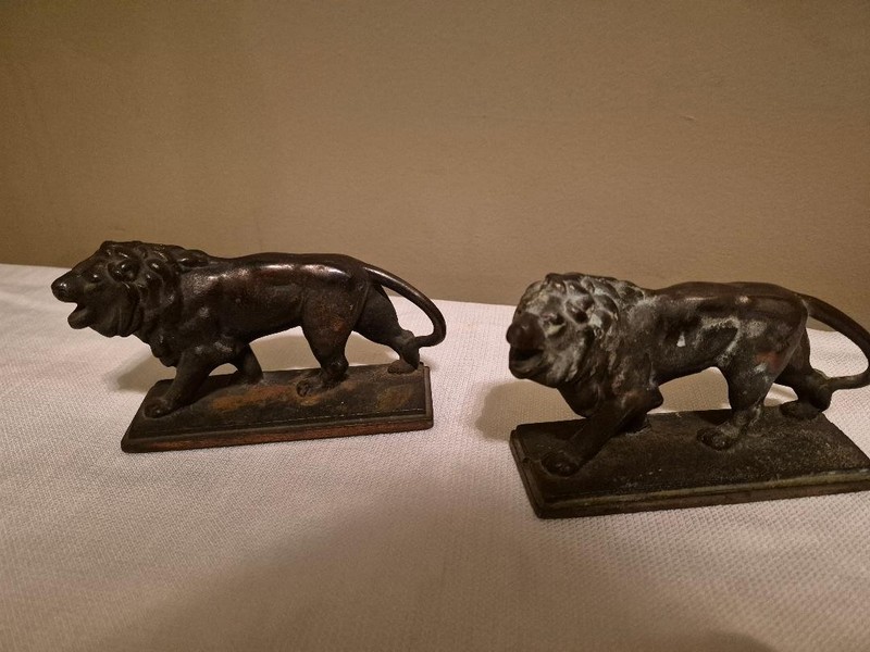 Lion heavy Metal Book Ends