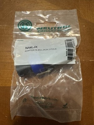 Neutrik - NA4LJX - Phone to Speakon Adapter Neutrik Speaker Adapter NEW