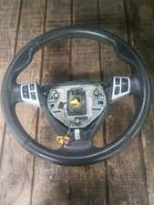 2005-2011 Saab 9-3 Steering Wheel W Audio Control Leather Black 12774365 Oem
