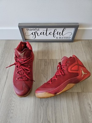 Air Jordan Melo M12 Size 13M Big Apple Carmelo Gym Red/Metallic Gold 827176-696 