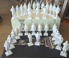 Vintage Marx Presidents U.S. Figures 31 Unpainted White Plus Mamie Eisenhower
