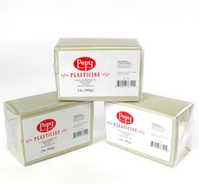 Reusable and Non-Drying Oil-Based Modeling Clay - Cream, 6 Pounds, Sulfur-free