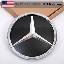 Fit For Mercedes Benz 2013-2018 W205 W218 Emblem Badge.Front Grille Silver Star 