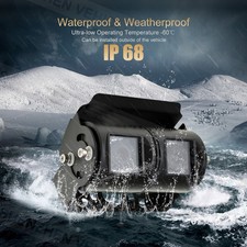 Dual Joint 4PIN CCD Backup Camera IR Night Vision Dual lens of Reverse camera — image 12