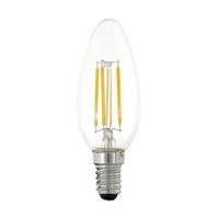 Eglo Led Filament Kerze 4,5W = 40W E27 Klar 470Lm Leuchtmittel Warmweiß 2700K