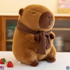 9.8" Capybara Plush Pillow - Soft Stuffed Animal for Kids & Adults - Xmas Gift