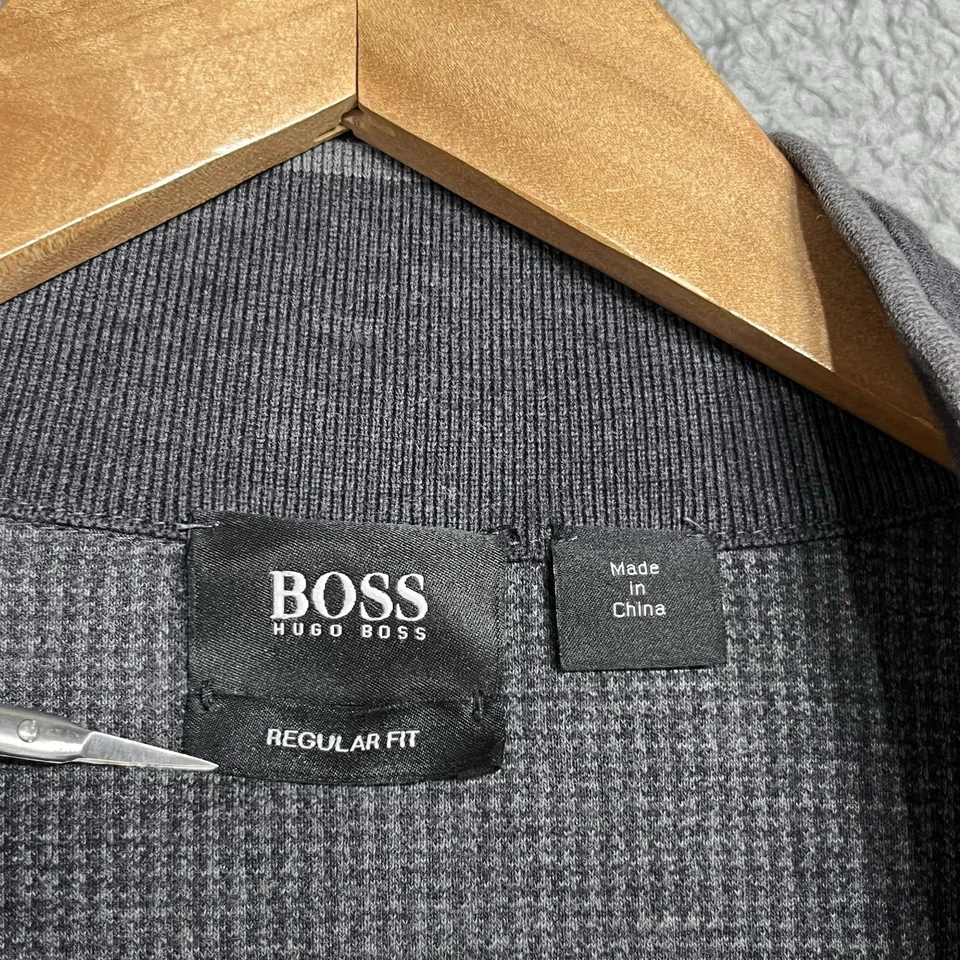 Sudadera Boss Hugo Boss Para Hombre Reversible Algodón Cremallera Completa Manga Larga Talla XL Foto 3 de 4