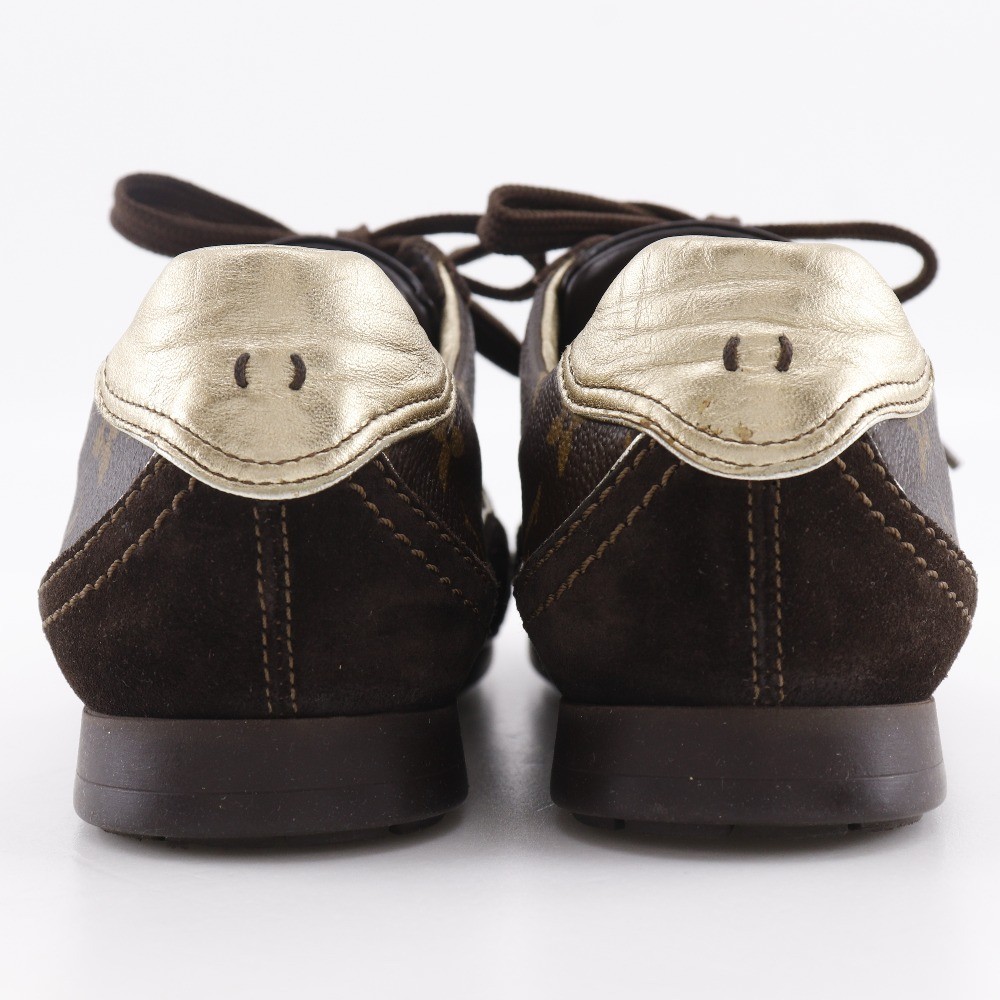 Louis Vuitton Low-top Sneakers Monogram Brown Canvas Size 37 US About 6 Women's thumbnail 4