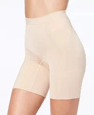 New Women's SPANX SS6615 Nude Oncore Mid-thigh Shorts Panty Size L