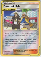 Guzma & Hala 193/236 Uncommon Cosmic Eclipse Pokemon Reverse Holo MP
