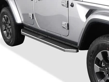 APS Polished 6" Side Step Side Bar Fit 18-25 Jeep Wrangler JL 4Dr
