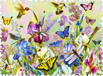 Purple Daze (476 Piece Wooden Jigsaw Puzzle)