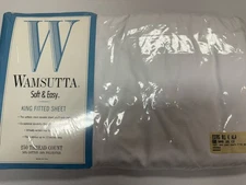 King Fitted Sheet Wamsutta Soft & Easy 250 Thread Count Up To 13” Deep New 70x80