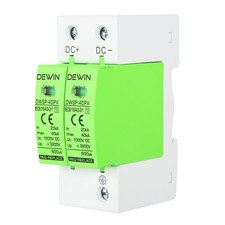 DEWIN Scaricatore di Sovratensione 2P 40KA Scaricatore DC 1000V Fotovoltaico