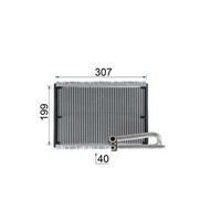Verdampfer Klimaanlage Mahle AE 121 000P