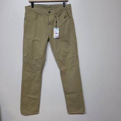 Robert Graham Hagley Pants Mens 32 Khaki Stretch 5 Pocket Straight Leg NWT