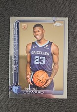 2025-26 TOPPS CHROME CEDRIC COWARD RC ROOKIE MEMPHIS GRIZZLIES #261 BASE MINT