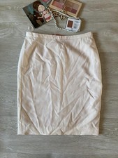Mujer Jean Paul Gaultier Falda Blanca Lana 38/M/