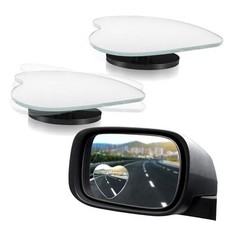 2Pcs Cars Heart Shaped Blind Spot Mirrors Cute Blind Spot Mirror Side Mirror