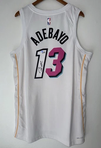 Bam Adebayo Signed Miami Heat Nike NBA Autographed City Edition Jersey Auto BAS