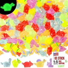 Poen Pcs Mini Dinosaur Figures Resin Tiny Small Dinosaur Toys 150 Luminous
