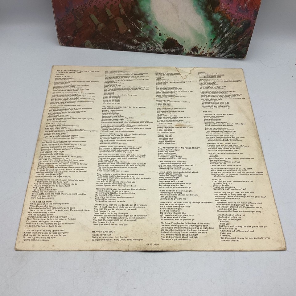 2 x Meatloaf Albums LPs Records 12