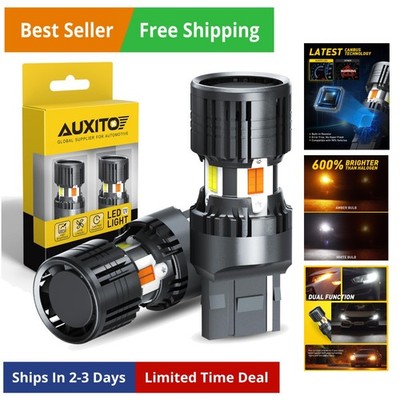 CANBUS 7443 7444NA Switchback LED Bulbs with Built-in Resistor Anti Hyper Fla...