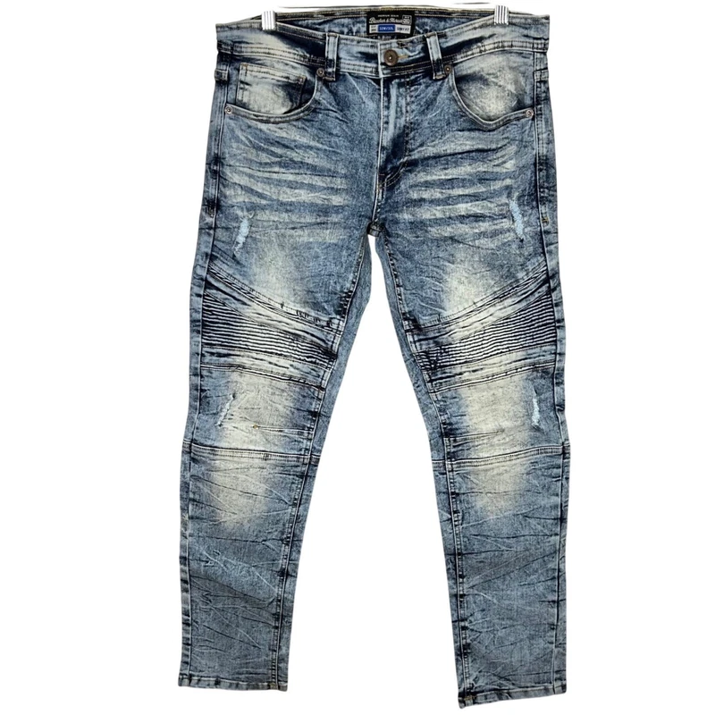 Bleecker & Mercer Skinny Fit Distressed Jeans