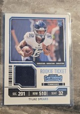 2023 Panini Contenders - Rookie Ticket Swatches Tyjae Spears (MEM, RC)