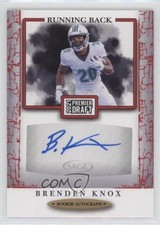 2021 Sage Premier Draft Auto Red Brenden Knox #A87 Auto 4xw