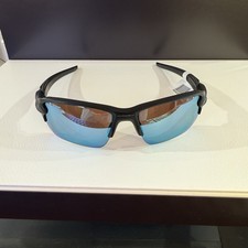 Oakley Flak 2.0 XL Polarized Blue Lens Black Wrap Frame Men's Sunglasses