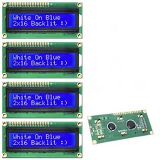 4pcs 1602 BLUE LCD 16x2 HD44780 Character Display Module For Arduino lcd1602