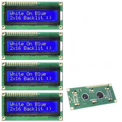4pcs 1602 BLUE LCD 16x2 HD44780 Character Display Module For Arduino lcd1602
