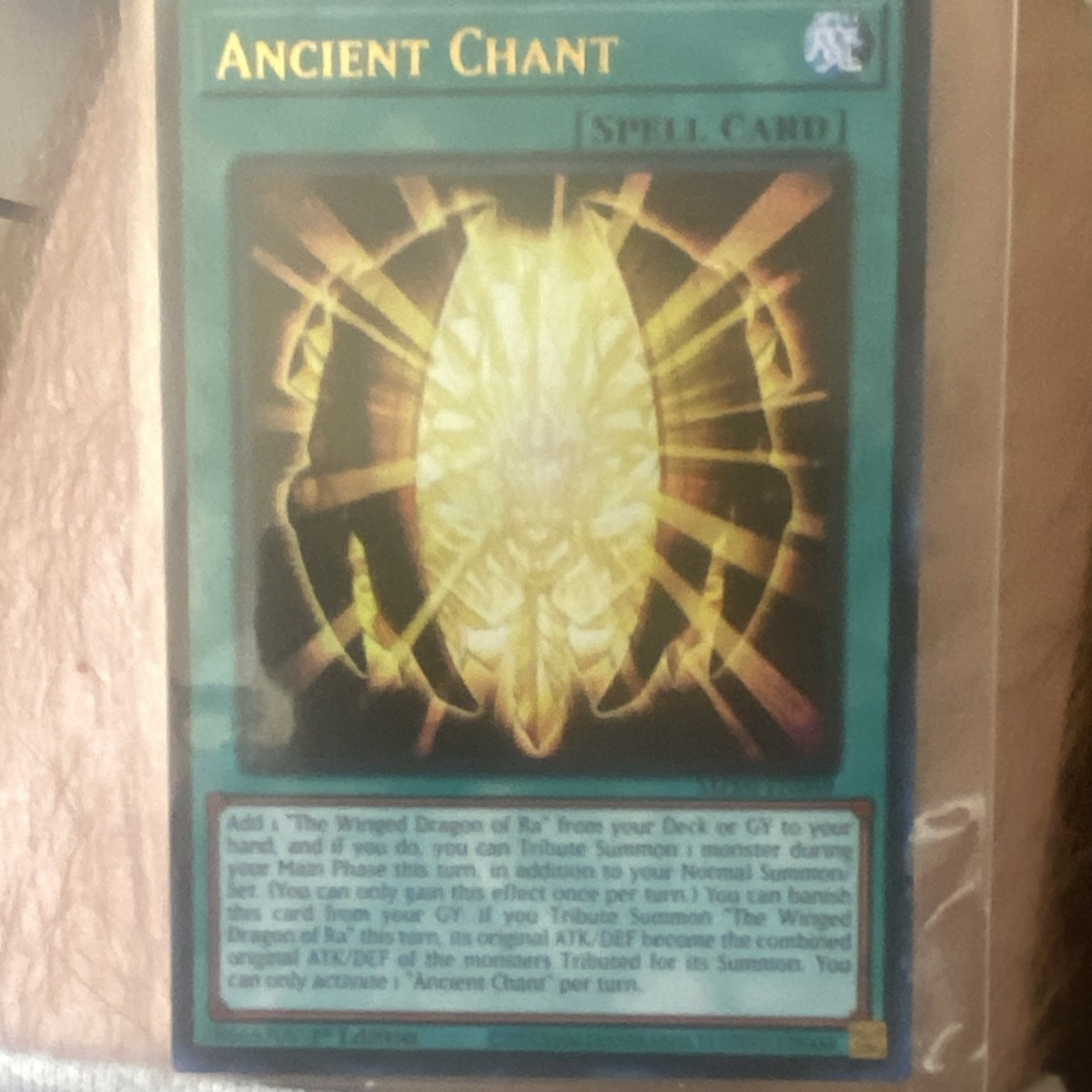 Konami Ancient Chant Spell Card The Winged Dragon of Ra Yu-Gi-Oh! TCG  English