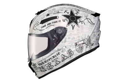 Scorpion 42-1718 EXO-R420 FULL-FACE HELMET LONE STAR WHITE 3X