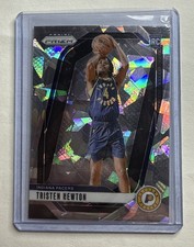 2024-25 Panini Prizm Silver Cracked Ice Tristen Newton #261 Pacers (RC)