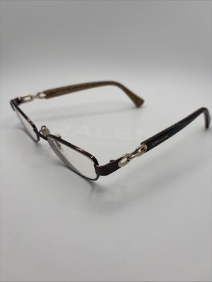 COACH HC5054 Faina 9187 Satin Brown Drk Tortoise Gold Sig C 49/17/135 Frame #904
