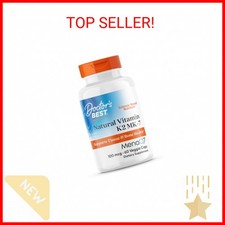 Doctor's Best Natural Vitamin K2 Mk-7 with MenaQ7, 100mcg Vitamin K2 Supplement