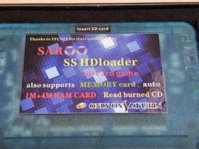 Sega Saturn SAROO SS HDloader/SD Card Game Also Supports Memory Card Auto 1M+4M