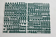 Creative Memories ABC/123 MINI IVY CLASSIC LETTERS NUMBERS 1 sheet NEW