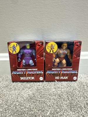 #ad MOTU Mighty Masters Of The Universe set of 2 He man amp; Skeletor NEW SEALED $21.99