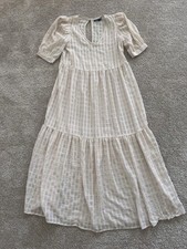 Nastygal Cottage Core Retro Plaid puff sleeve Boho Festival Preppymaxi dress Y2K