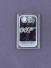 James Bond 007 ~ 1 oz “.9999” Silver Bar ~ Diamonds Are Forever ~ The Royal Mint